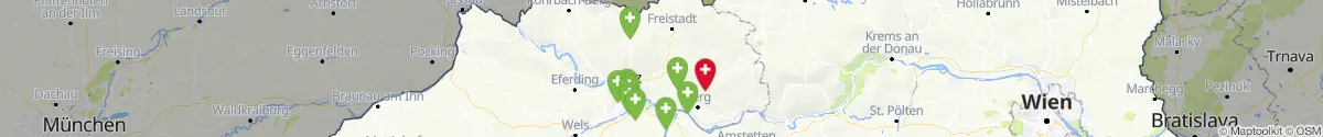 Kartenansicht für Apotheken-Notdienste in der Nähe von Königswiesen (Freistadt, Oberösterreich)